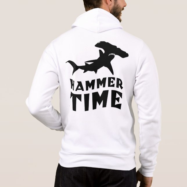 Hammer Time | Utformning av Hammerhead Shark Älska T Shirt (Baksida)