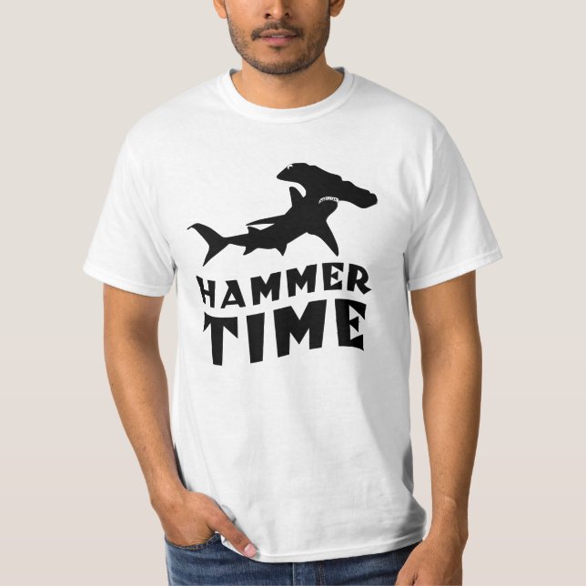 Hammer Time | Utformning av Hammerhead Shark Älska T Shirt (Framsida)