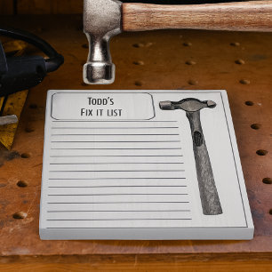 Hammer ut det ur listan Monogram Anteckningsblock