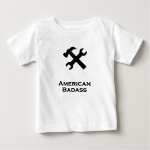 Hammer Wrench American Badass Black T Shirt