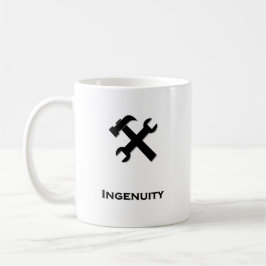 Hammer Wrench Ingenuity Black Kaffemugg