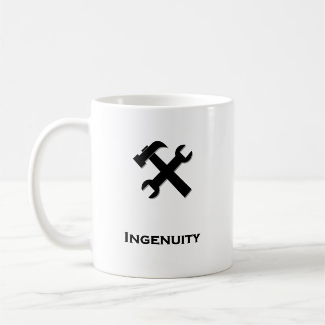 Hammer Wrench Ingenuity Black Kaffemugg (Vänster)