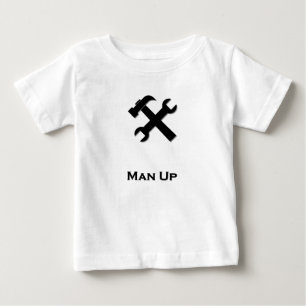 Hammer Wrench Man Up svart Tee Shirt