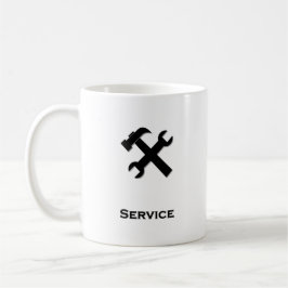 Hammer Wrench Service svart Kaffemugg