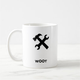 Hammer Wrench w00t svart Kaffemugg