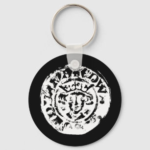 Hammered nyckelring, metall som upptäcker gåva nyckelring