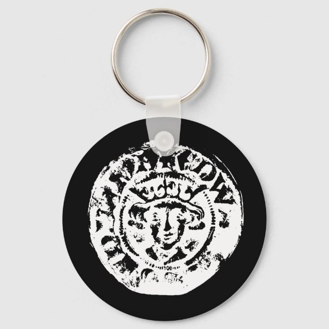 Hammered nyckelring, metall som upptäcker gåva nyckelring (Framsida)