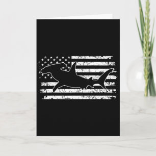 Hammerhaj Amerikansk Flagga Självständighetsdag Kort