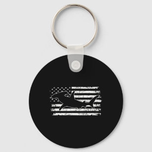 Hammerhaj Us Flagga Självständighetsdag Nyckelring