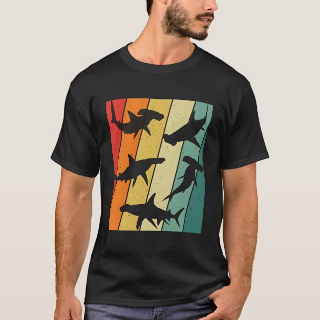Hammerhaj Viskare Selachimorphaphile T Shirt (Framsida)