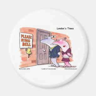Hammerhead-hajar @ dörr Roliga presenter T-shirts Magnet