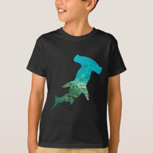 Hammerhead Shark Älskare Silhouette Earth Day och T Shirt