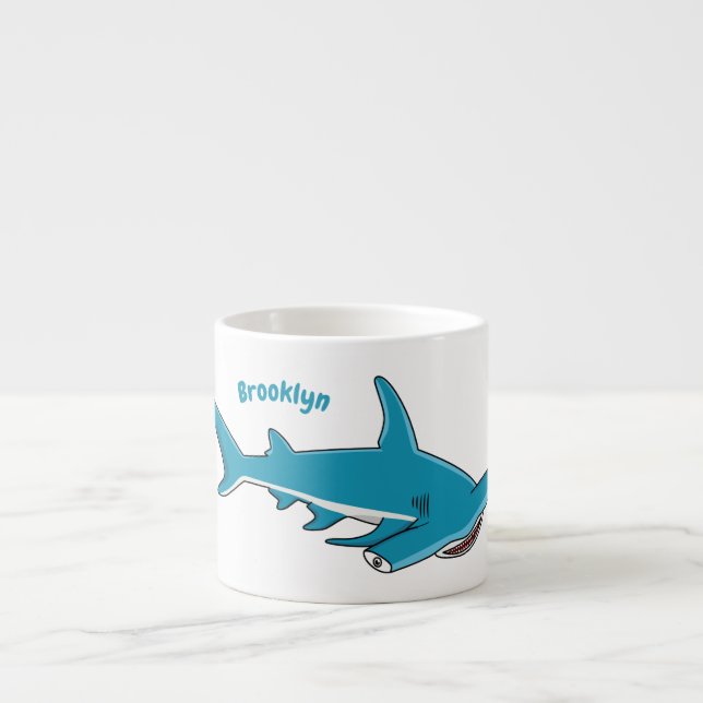 Hammerhead shark cartoon illustration espressomugg (Framsidan)