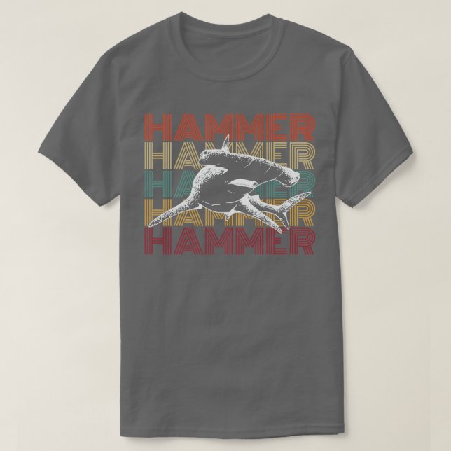 Hammerhead Shark Diving Design For A Hammerhead Sh T Shirt (Design framsida)