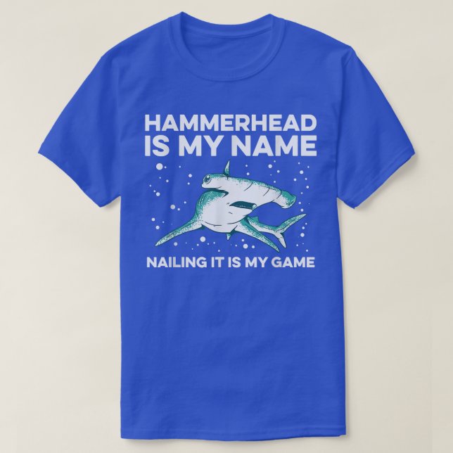 Hammerhead Shark Diving Design For A Hammerhead Sh T Shirt (Design framsida)