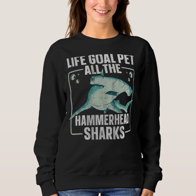 Hammerhead Shark Diving for a Hammerhead Shark 2 T Shirt (Framsida)