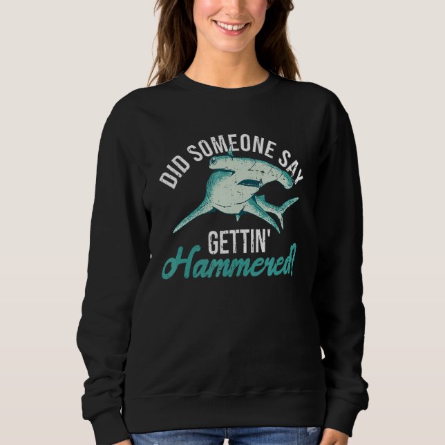 Hammerhead Shark Diving Quote for a Hammerhead Sha T Shirt (Framsida)