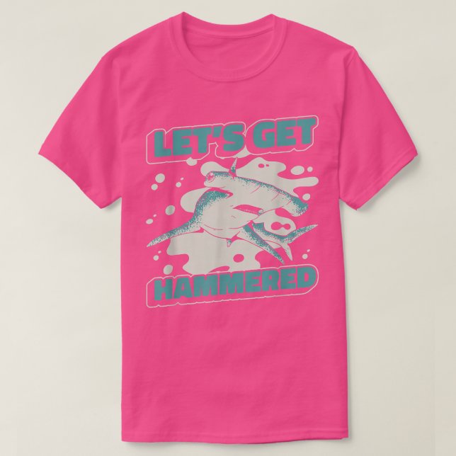 Hammerhead Shark Hammer Fish371 T Shirt (Design framsida)