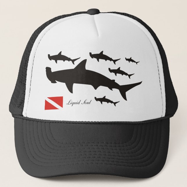 Hammerhead Shark - Hat Truckerkeps (Framsida)