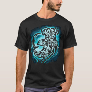 Hammerhead Shark Hawaiian Polynesian Maori T Shirt