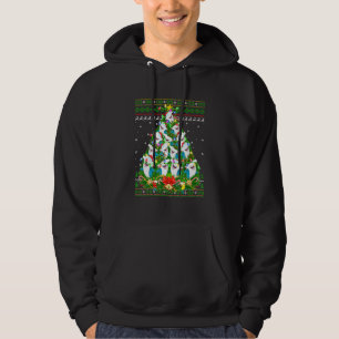 Hammerhead Shark Julafton Lighting Träd Shark Ugly Hoodie