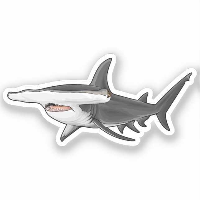 Hammerhead Shark Klistermärken (Framsida)