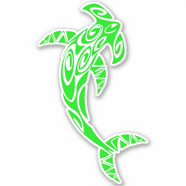 Hammerhead Shark Klistermärken (Framsida)