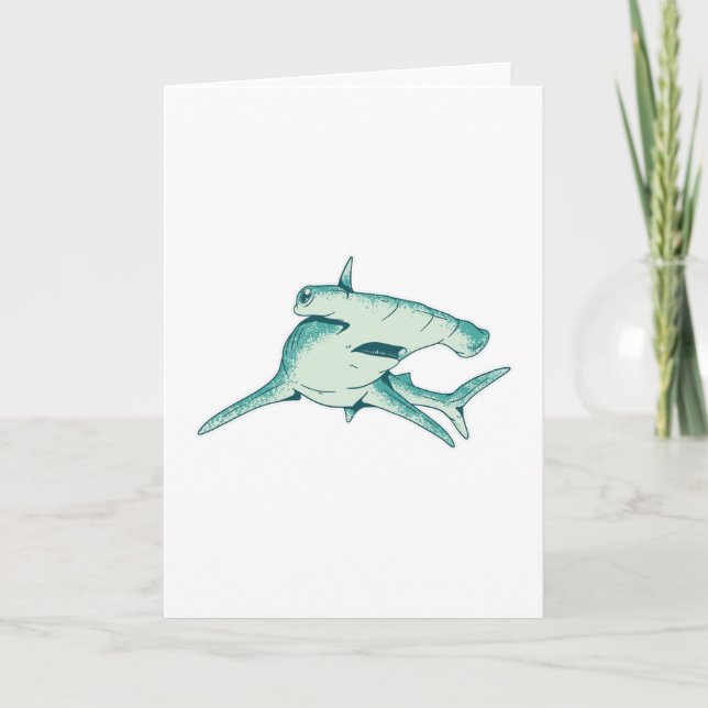 Hammerhead shark kort (Framsida)