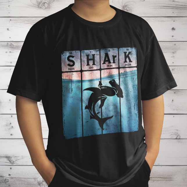 Hammerhead Shark Periodic Bord Inslag kemi T Shirt (Skapare uppladdad)