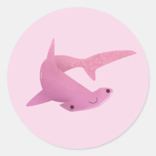 Hammerhead Shark Runt Klistermärke