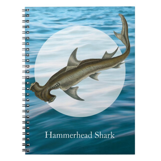 Hammerhead Shark Sea Life Anteckningsbok (Framsidan)