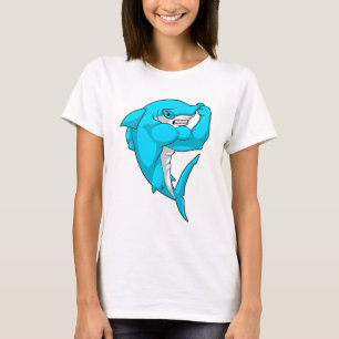 Hammerhead shark som Bodybyggder i Bodybuilding T Shirt