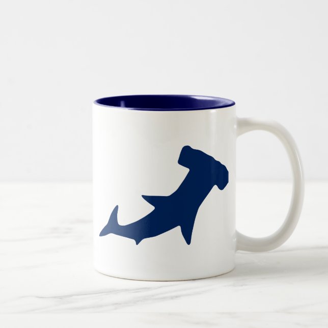 Hammerhead Shark Två-Tonad Mugg (Höger)