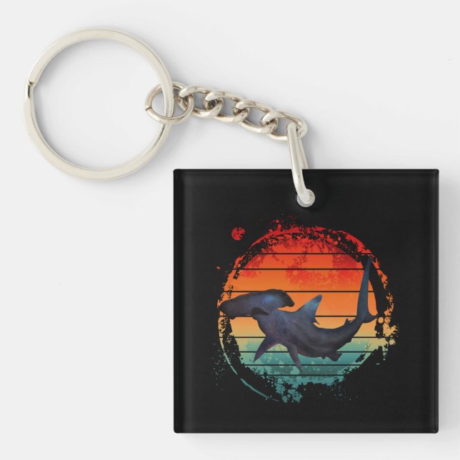 HAMMERHEAD SHARK VINTAGE SUNSET (Framsidan)