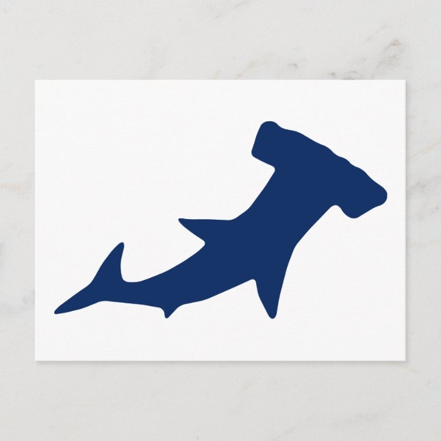Hammerhead Shark Vykort (Framsida)