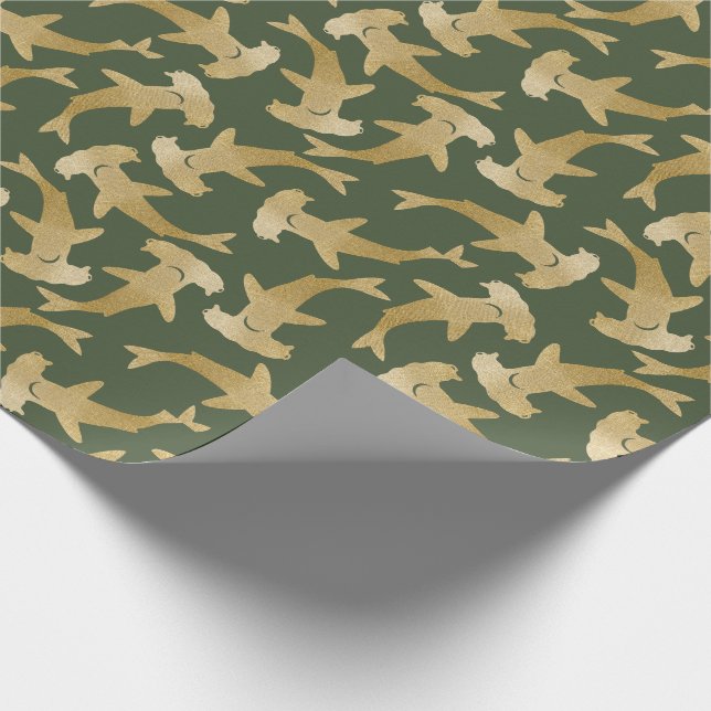 Hammerhead Shark Wrapping Papper Presentpapper (Hörn)