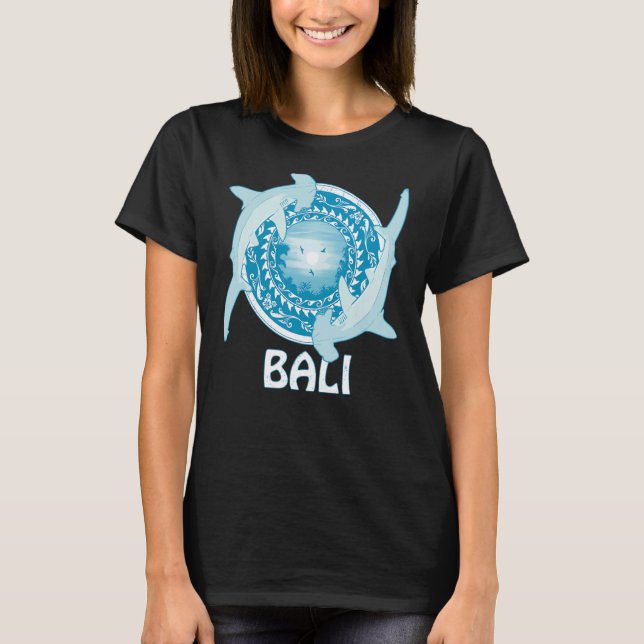 Hammerhead Sharks Dive Bali Indonesia T Shirt (Framsida)