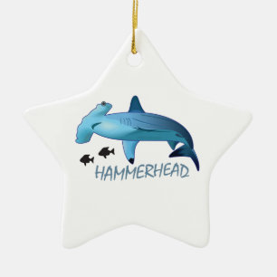 HAMMERHEADHAJHAMMERHEAD JULGRANSPRYDNAD KERAMIK
