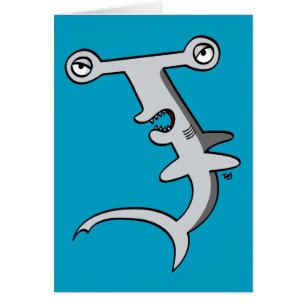 Hammerheadhajkort Hälsningskort