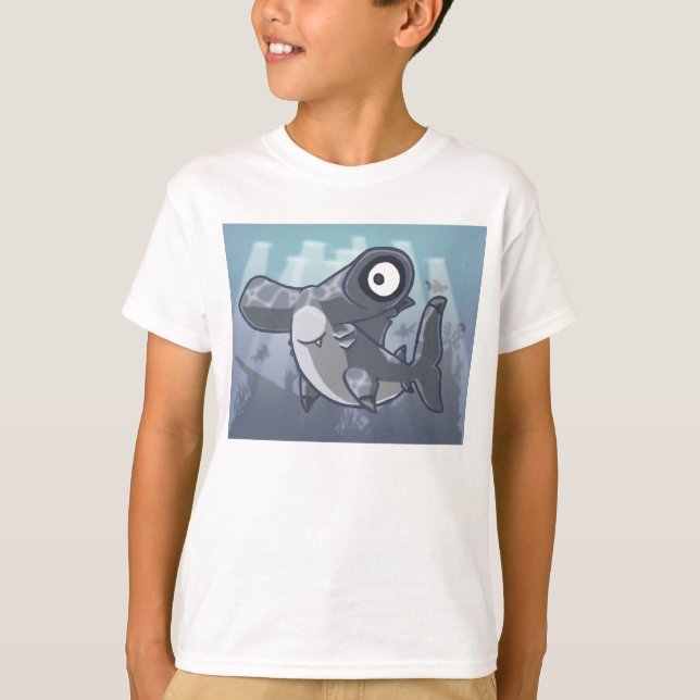 Hammerheadhajskjorta Tee Shirt (Framsida)