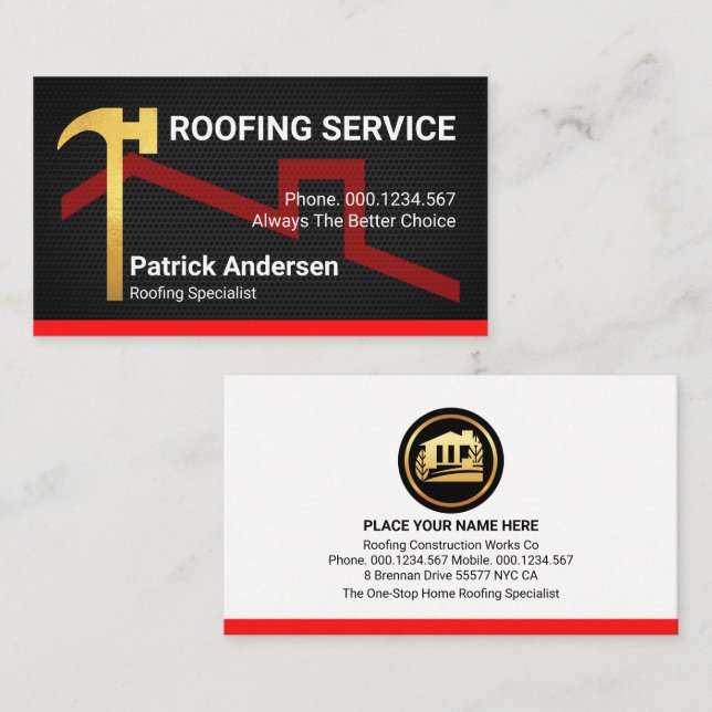 Hammers på Byggnad av trålare Visitkort (Fram/baksida)