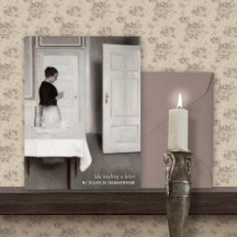 Hammershøi Ida läser ett vykort för brev C0698