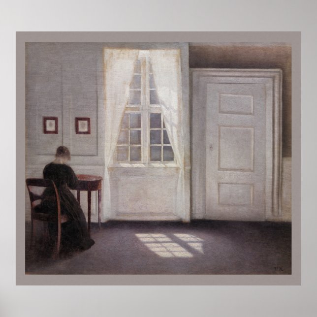 Hammershoi Room in Strandgade 1901 CC0290 Poster (Framsidan)