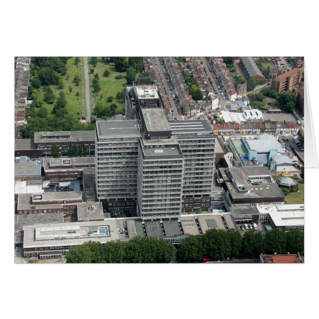 Hammersmith Hospital, London. Hälsningskort (Framsidan Horizontal)