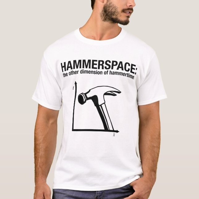Hammerspace: hammartidens andra dimension. tee shirt (Framsida)