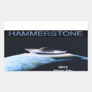 Hammerstone musikbandklistermärke rektangulärt klistermärke