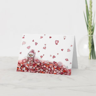 Hammie Hamster Valentines day Card Helgkort