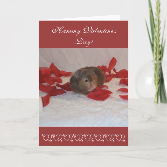 Hammie valentin dag helgkort (Framsida)
