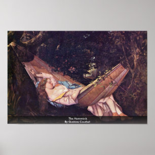 Hammock av Gustave Courbet Poster