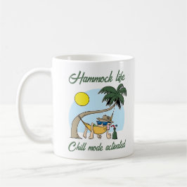 Hammock Life Chill Mode Activated Funny Tecknad Kaffemugg